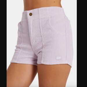 Hammies Powder Purple Corduroy Mini High Rise Shorts 26"